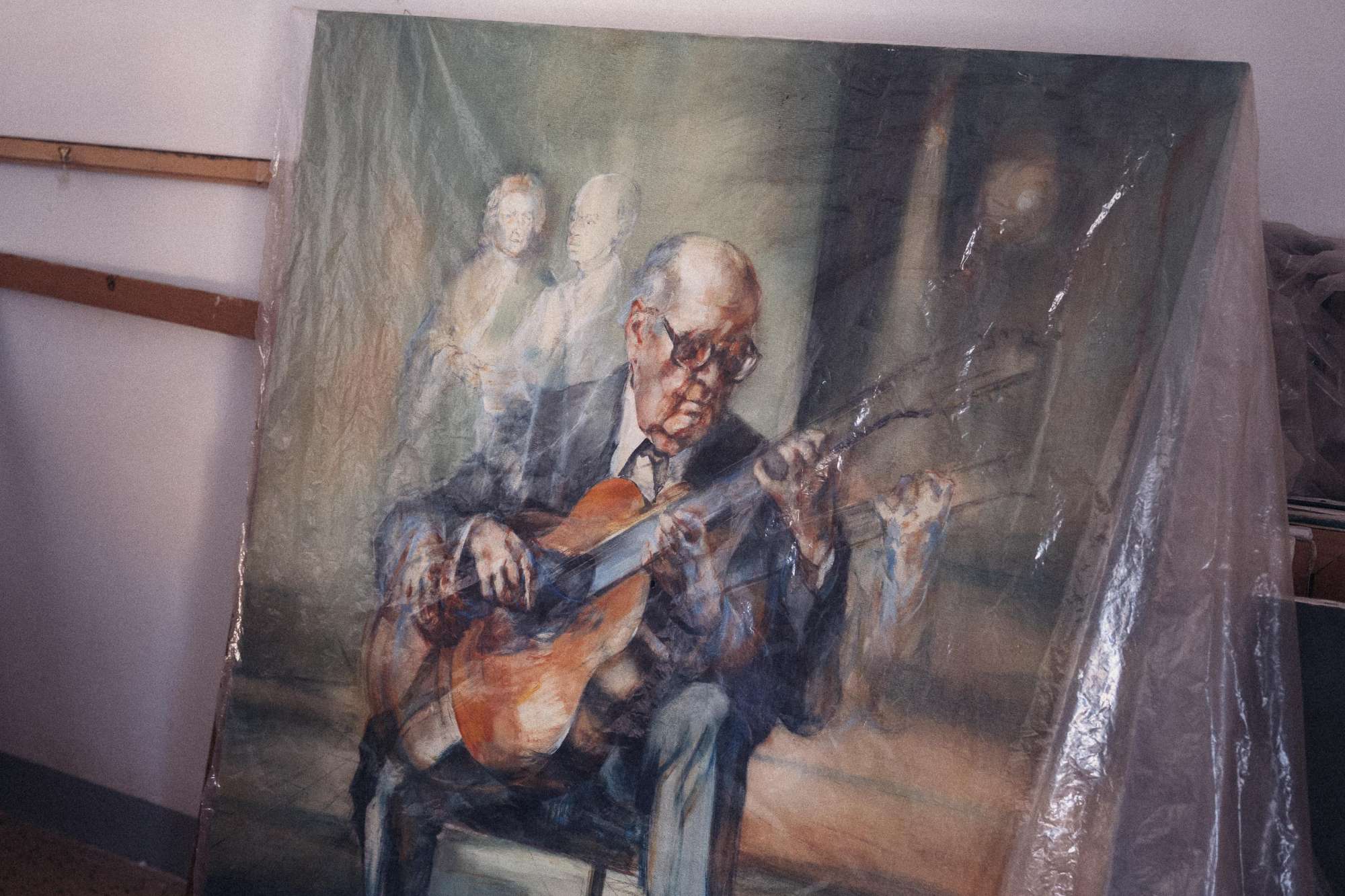 Studio di Roberto Casadio, particolare di un'opera, foto di Luca Bacciocchi